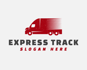 Delivery Transport Truck logo design