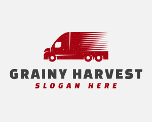 Delivery Transport Truck logo design