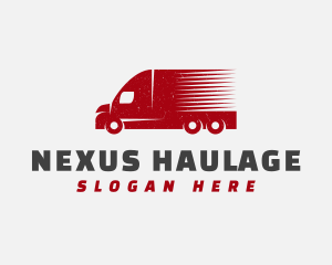 Delivery Transport Truck logo design