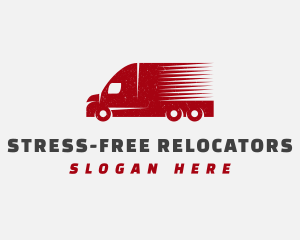 Delivery Transport Truck logo design