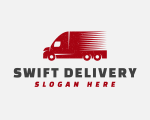 Delivery Transport Truck logo design