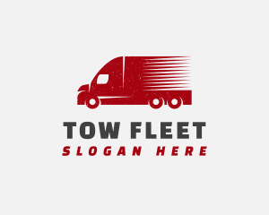 Delivery Transport Truck logo design