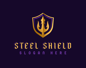 Shield Trident Weapon logo