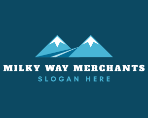 Twin Peak Mountain Path logo design