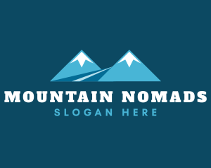 Twin Peak Mountain Path logo design