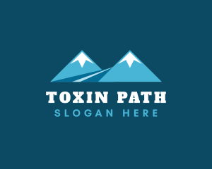 Twin Peak Mountain Path logo design