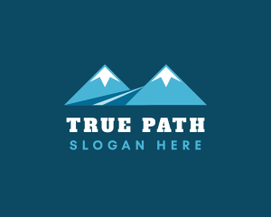 Twin Peak Mountain Path logo design