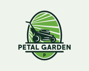 Lawn Mower Landscaping logo design