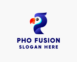 Parrot Aviary Letter P logo design