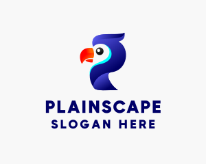 Parrot Aviary Letter P logo design