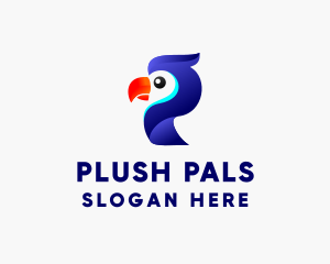 Parrot Aviary Letter P logo design