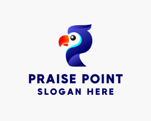 Parrot Aviary Letter P logo design