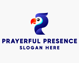 Parrot Aviary Letter P logo design