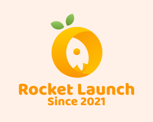 Orange Rocket Launch  logo design