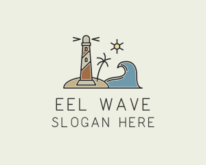 Coastal Wave Lighthosue logo design