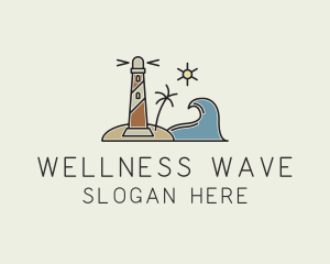 Coastal Wave Lighthosue logo design