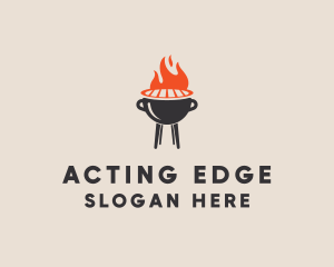 Barbecue BBQ Food Grill  logo design