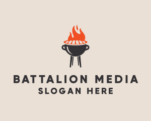 Barbecue BBQ Food Grill  logo design