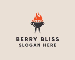 Barbecue BBQ Food Grill  logo design