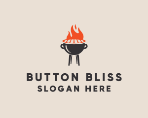 Barbecue BBQ Food Grill  logo design