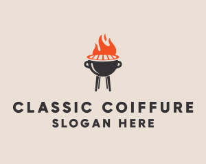 Barbecue BBQ Food Grill  logo design