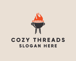 Barbecue BBQ Food Grill  logo design