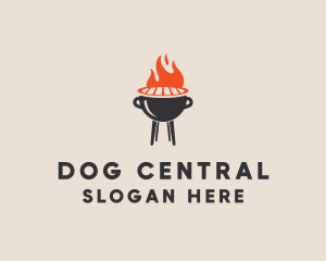 Barbecue BBQ Food Grill  logo design