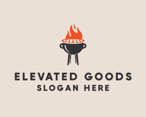 Barbecue BBQ Food Grill  logo design