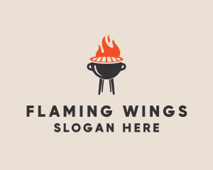 Barbecue BBQ Food Grill  logo design