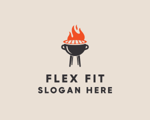 Barbecue BBQ Food Grill  logo design