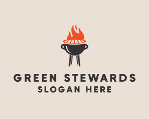 Barbecue BBQ Food Grill  logo design