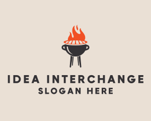 Barbecue BBQ Food Grill  logo design