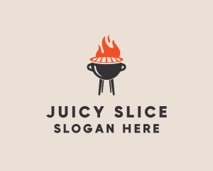 Barbecue BBQ Food Grill  logo design