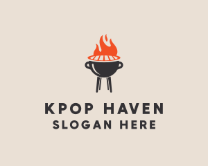 Barbecue BBQ Food Grill  logo design