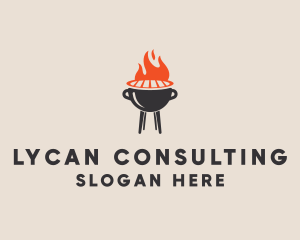 Barbecue BBQ Food Grill  logo design