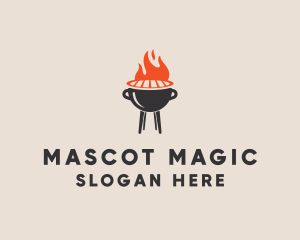 Barbecue BBQ Food Grill  logo design