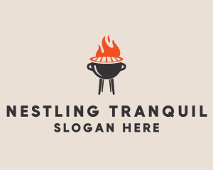 Barbecue BBQ Food Grill  logo design