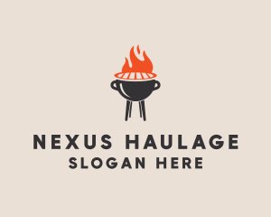 Barbecue BBQ Food Grill  logo design