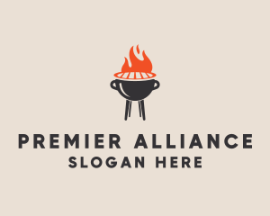 Barbecue BBQ Food Grill  logo design