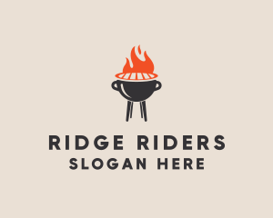 Barbecue BBQ Food Grill  logo design