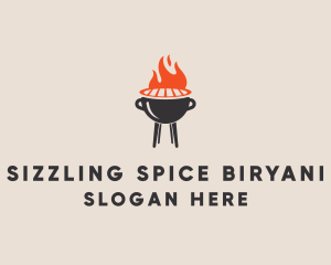 Barbecue BBQ Food Grill  logo design