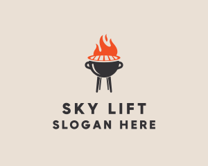 Barbecue BBQ Food Grill  logo design