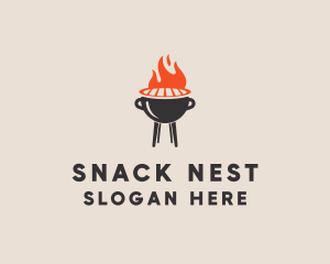 Barbecue BBQ Food Grill  logo design