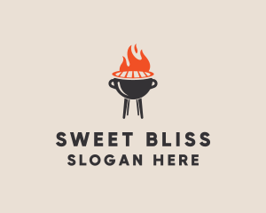 Barbecue BBQ Food Grill  logo design