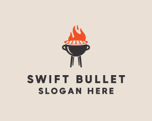 Barbecue BBQ Food Grill  logo design