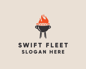 Barbecue BBQ Food Grill  logo design