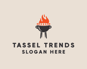 Barbecue BBQ Food Grill  logo design