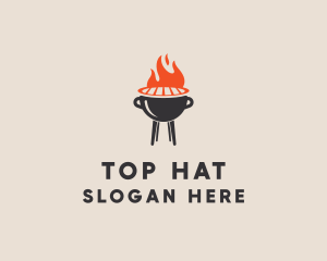 Barbecue BBQ Food Grill  logo design