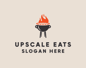 Barbecue BBQ Food Grill  logo design