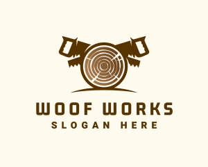 Woodcutting Log Saw logo